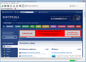 e-Capsule Private Browser HD screenshot