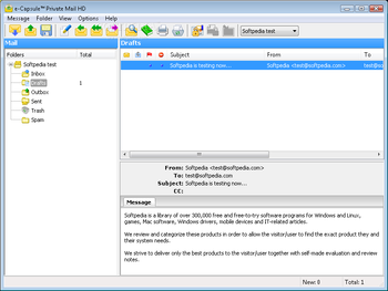 e-Capsule Private Mail HD screenshot