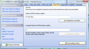 E-Mail Converter screenshot