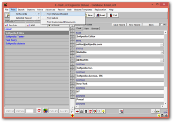 E-Mail List Organizer Deluxe screenshot 3