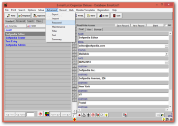 E-Mail List Organizer Deluxe screenshot 4