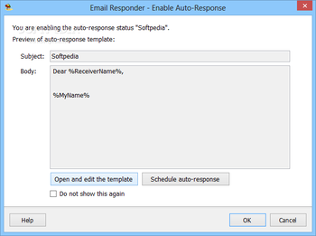 E-mail Responder for Outlook screenshot 2