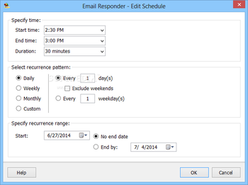 E-mail Responder for Outlook screenshot 4