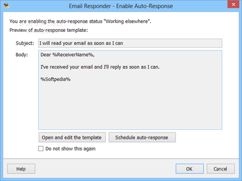 E-mail Responder for Outlook screenshot 5