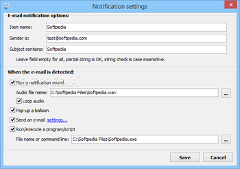 E-mail Tray Notification screenshot 3