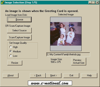 e-motional Greeting Card Creator screenshot 2