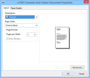 e-PDF Converter and Creator Printer screenshot 3