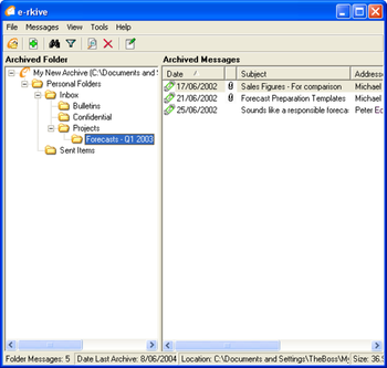 E-Rkive screenshot