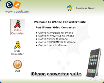 E-Zsoft iPhone Converter Suite screenshot