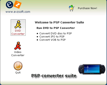 E-Zsoft PSP Converter Suite screenshot