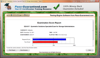 E20-517 - Symmetrix Solutions Specialist Exam for Storage Administrators screenshot 3