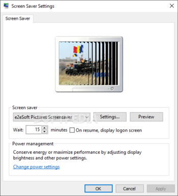 e2eSoft Pictures ScreenSaver screenshot