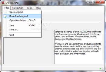EACtranslator screenshot 2