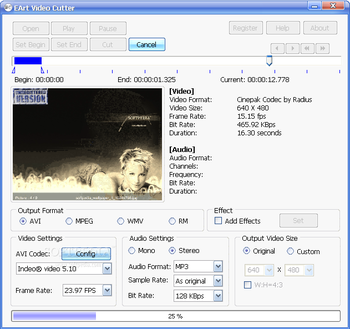 EArt Video Cutter screenshot 2