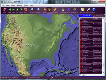 Earth Explorer DEM screenshot