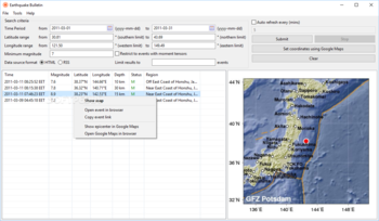 Earthquake Bulletin screenshot 3