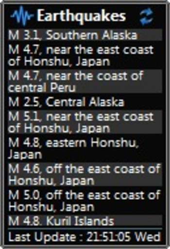 Earthquakes Meter screenshot