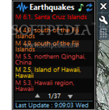 Earthquakes Meter screenshot