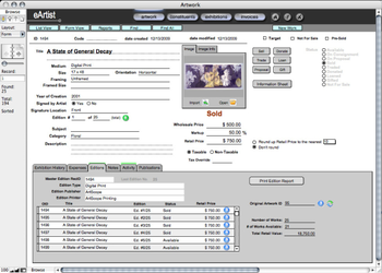 eArtist screenshot
