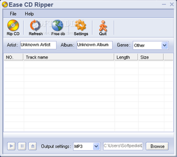 Ease CD Ripper screenshot