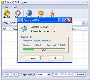 Ease CD Ripper screenshot 2