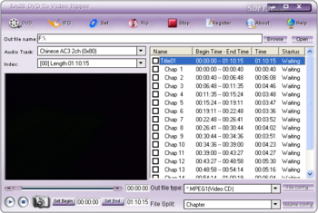 EASE DVD TO Video Ripper screenshot
