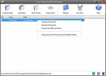 Ease Folder Guard screenshot