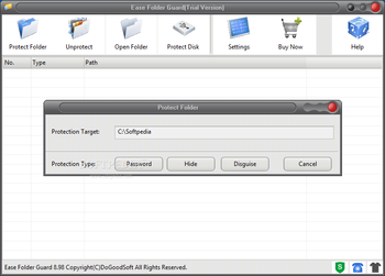 Ease Folder Guard screenshot 2