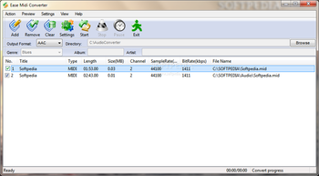 Ease Midi Converter screenshot