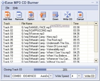 Ease MP3 CD Burner screenshot 2