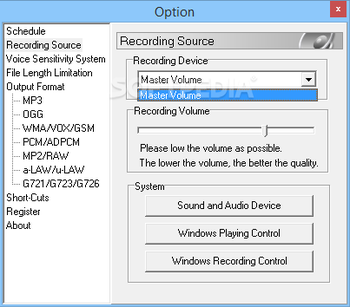 Ease MP3 Recorder screenshot 4