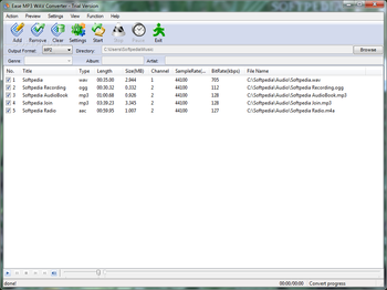 Ease MP3 WAV Converter screenshot