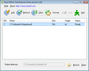 Ease Pdf to Text Extractor screenshot 2