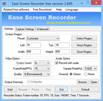 Ease Screen Recorder screenshot