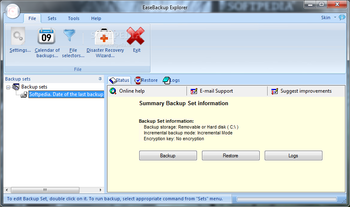 EaseBackup screenshot