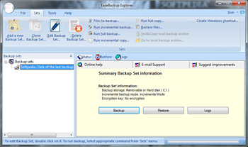 EaseBackup screenshot 3