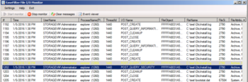 EaseFilter File I/O Monitor screenshot