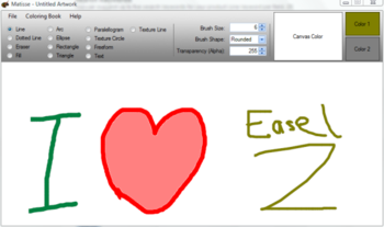 Easel screenshot