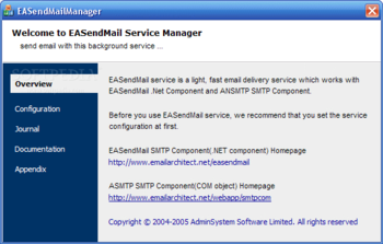 EASendMail Service screenshot