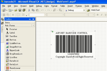 EaseSoft ASP.NET Barcode Control screenshot