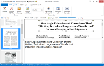 EaseU OCR Studio screenshot