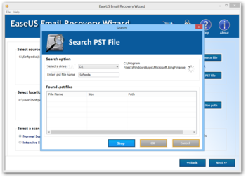 EaseUS Email Recovery Wizard screenshot 3