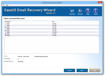 EaseUS Email Recovery Wizard screenshot 5