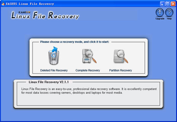 EASEUS Linux File Recovery screenshot