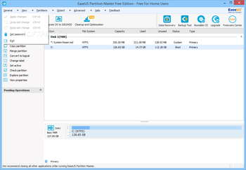 EASEUS Partition Master Free Edition screenshot 2