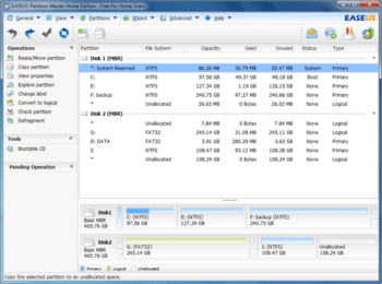 EaseUS Partition Master Free Edition screenshot 5