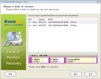 EaseUS Partition Recovery screenshot 2