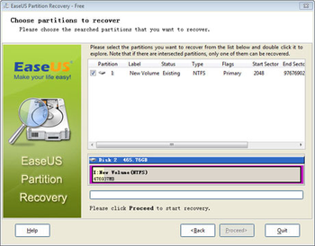 EaseUS Partition Recovery screenshot 3