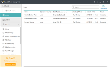 EaseUS Todo Backup Advanced Server screenshot