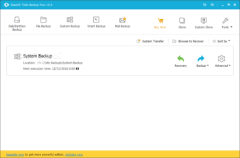 EaseUS Todo Backup Free screenshot